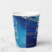 60アンドファブルーズマーブルグリッター誕生日 紙コップ (右)