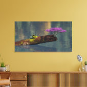 60インチx 40インチ紙ポスターと「Rebirth」イメージ キャンバスプリント (インサイチュ (リビング))