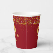 60エレガントとセンセーショナル誕生日オンブルゴーニュ 紙コップ (右)