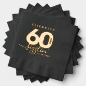 60エレガントモダンとシズリン 箔ナプキン (インサイチュ (積み重ね))