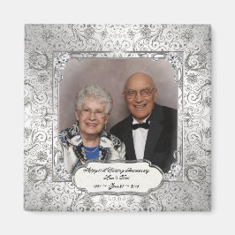 60エレガント周年記念結婚写真磁石 マグネット