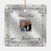 60エレガント周年記念結婚広場オーナメント セラミックオーナメント (裏面)