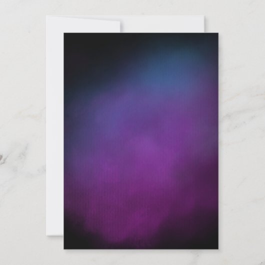 60エレガント番目の誕生日ス華美クリプト紫パーティー 招待状 (裏面)