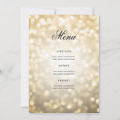 60エレガント番目の誕生日プログラム金ゴールド《写真》ぼけ味(メニュー付) 招待状 (裏面)