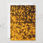 60エレガント番目の誕生日金ゴールド黒いカスタム写真 招待状 (裏面)