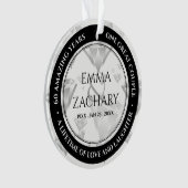 60エレガントth 75th Diamond結婚's Anniversary オーナメント (正面)