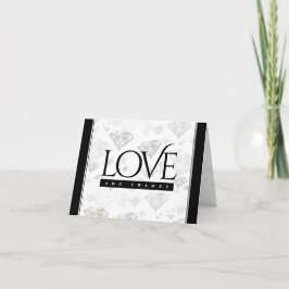 60エレガントth 75th Diamond結婚's Anniversary サンキューカード