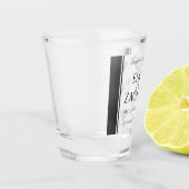 60エレガントth 75th Diamond結婚's Anniversary ショットグラス (左)