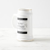 60エレガントth 75th Diamond結婚's Anniversary ビールジョッキ (正面左)