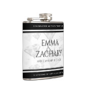 60エレガントth 75th Diamond結婚's Anniversary フラスク (右)