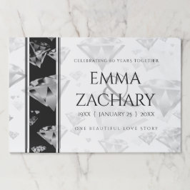 60エレガントth 75th Diamond結婚's Anniversary ペーパーパッド