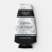 60エレガントth 75th Diamond結婚's Anniversary ボトルクーラー (正面)