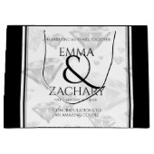 60エレガントth 75th Diamond結婚's Anniversary ラージペーパーバッグ (正面)