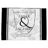 60エレガントth 75th Diamond結婚's Anniversary ラージペーパーバッグ (裏面)