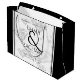 60エレガントth 75th Diamond結婚's Anniversary ラージペーパーバッグ (裏面アングル)