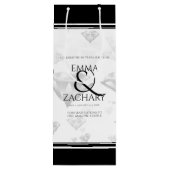 60エレガントth 75th Diamond結婚's Anniversary ワインギフトバッグ (裏面)