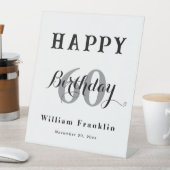 60エレガントth birthday party decoのペデスタルのサイン 台座サイン (インサイチュ)