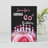 60カスタム歳の誕生日パーティーの招待 招待状 (スタンド正面)