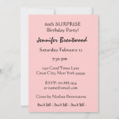 60カスタム歳の誕生日パーティーの招待 招待状 (裏面)