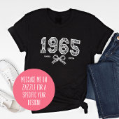 60カスタム誕生日1965レースコケットボウ トライブレンドＴシャツ