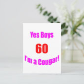 60クーガー誕生日 ポストカード (スタンド正面)