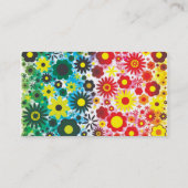 60サイケデリックs赤緑の花柄 名刺 (裏面)
