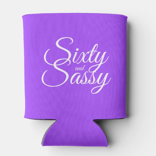 60サッシー60誕生日ブライトパープルクーラーボックス 缶クーラー (裏面)