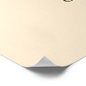 60シャンパン結婚の座席表 ポスター (角)