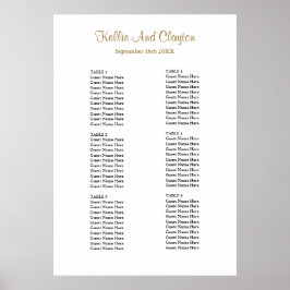 60シンプル結婚の座席表 ポスター