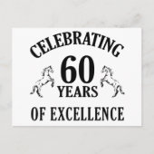 60スタイリッシュ番目の誕生日ギフトアイディア ポストカード (正面)