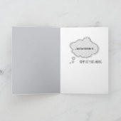 60スタイリッシュ誕生日のガイ・マウス カード (内部)