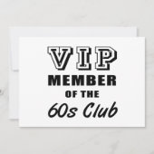 60ズクラブ誕生日 カード (正面)