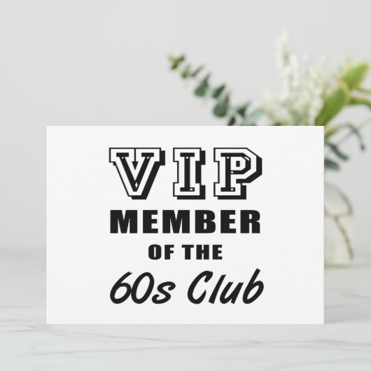 60ズクラブ誕生日 カード (スタンド正面)