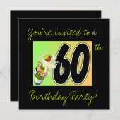 60バースデーパーティ招待状 招待状 (正面/裏面)