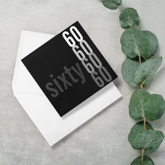 60バースデーパーティ招待状 招待状