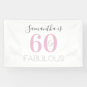 60パーソナライズされたと素晴らしいピモダンンク誕生日 横断幕 (横)