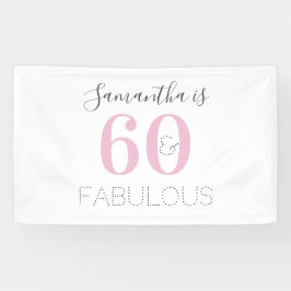 60パーソナライズされたと素晴らしいピモダンンク誕生日 横断幕