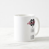 60パーソナライズされたと素晴らしい60番目の誕生日ギフト コーヒーマグカップ (正面右)