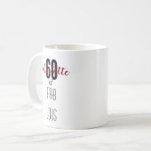 60パーソナライズされたと素晴らしい60番目の誕生日ギフト コーヒーマグカップ (正面左)