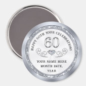 60パーソナライズされた位誕生日おみやげアイディア60位 マグネット (正面/裏面)