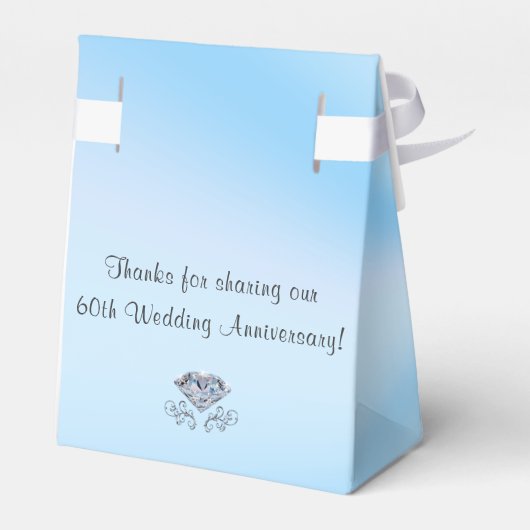 60パーソナライズされた周年記念結婚ボックス フェイバーボックス (裏面サイド)