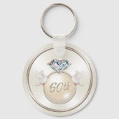 60パーソナライズされた周年記念結婚会の親睦 キーホルダー (裏面)