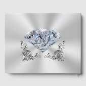 60パーソナライズされた周年記念結婚本 ゲストブック (裏面)