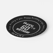 60パーソナライズされた歳誕生パーティー ペーパープレート (アングル)