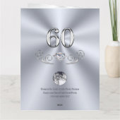 60パーソナライズされた番目の大きな誕生日カード カード (裏面)