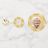 60パーソナライズされた番目の誕生日テーブルの装飾, コンフェッティ (正面)