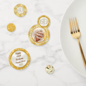 60パーソナライズされた番目の誕生日テーブルの装飾， コンフェッティ (グループ)