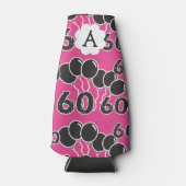 60パーソナライズされた誕生日ピンクボトルクール ボトルクーラー (正面)