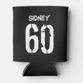 60パーソナライズされた誕生日白黒ギャグギフト 缶クーラー (正面)