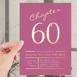 60ピンク60th誕生日パーティー金ゴールド 箔招待状<br><div class="desc">この祝絶妙なピンクと金ゴールドのホイル60歳の誕生日の招待と家族や友人との重大な大事な行事。シックとユニークデザインの組み合わせモダンで、この招待状は60を回っているあなたの愛する人を記念するのに最適だ！あなたの愛する感じ人にこの招待と特別なスタイリッシュことエレガントで、彼らの誕生祝いを本当に思い出に残る。</div>